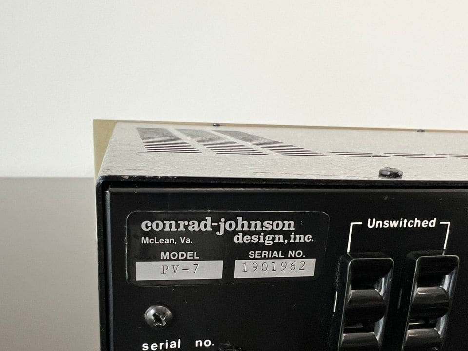Conrad-Johnson    PV-7      Buizenpreamp    *1 jaar garantie*, foto 5