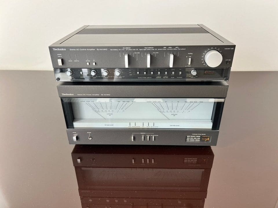 Technics  SU-A4 MK2  +  SE-A3 MK2   Voor-en eindversterker   *1 jaar garantie*, foto 1